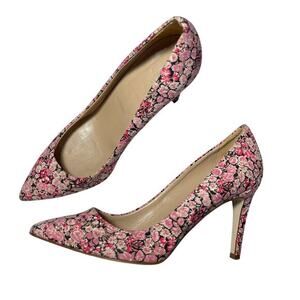 J. Crew Everly Liberty of London Floral Fabric Pumps Size 8